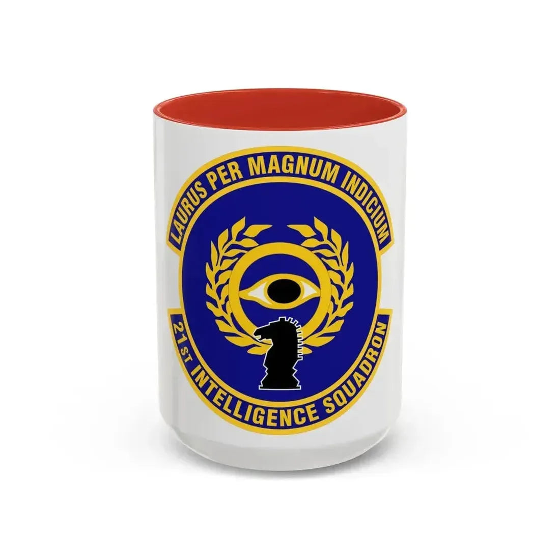 21st Intelligence Squadron (U.S. Air Force) Accent Coffee Mug 15oz Red - Go Mug Yourself