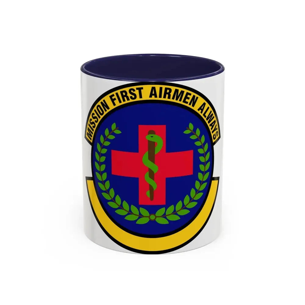 22 Healthcare Operations Squadron AMC (U.S. Air Force) Accent Coffee Mug 11oz Navy - Go Mug Yourself