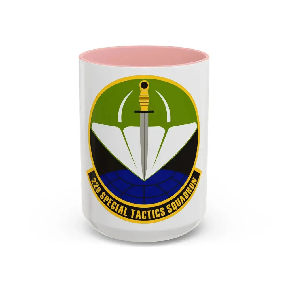 22 Special Tactics Sq AFSOC (U.S. Air Force) Accent Coffee Mug 15oz Pink - Go Mug Yourself