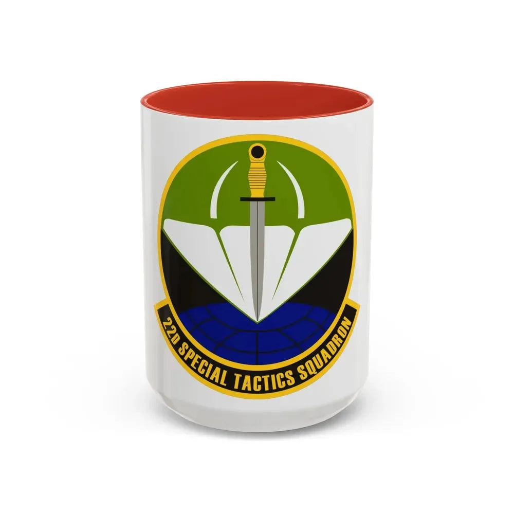 22 Special Tactics Sq AFSOC (U.S. Air Force) Accent Coffee Mug 15oz Red - Go Mug Yourself