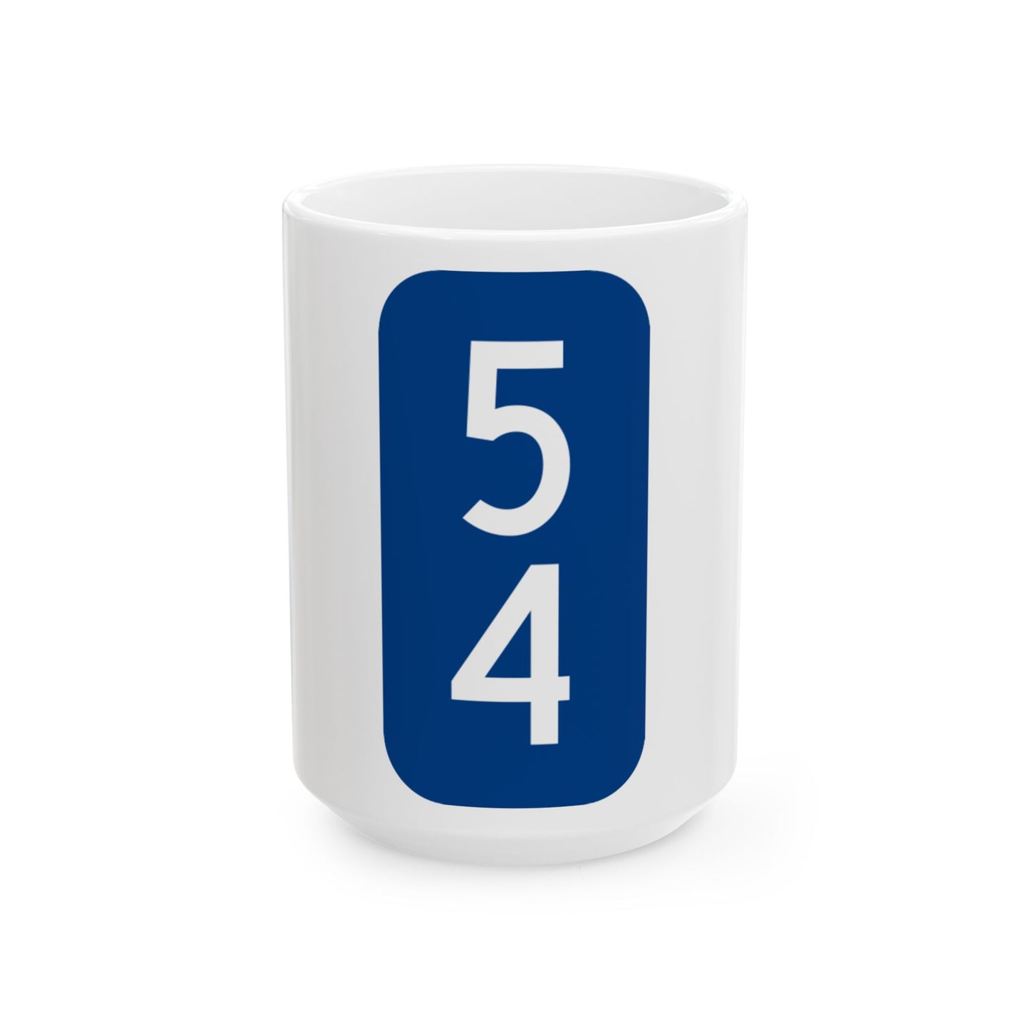 Warren County 54 NY tab (New York) (Road Sign) White Coffee Mug