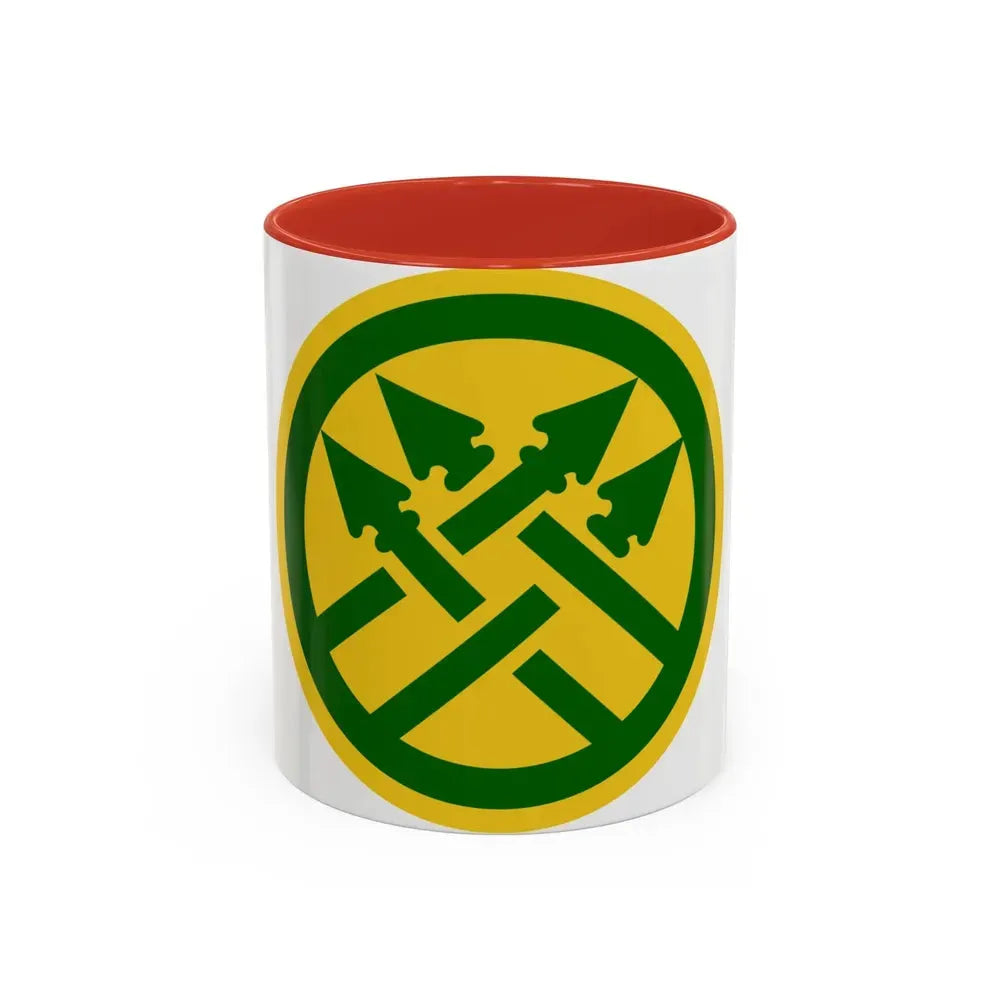 220th Military Police Brigade 2 (U.S. Army) Accent Coffee Mug 11oz Red - Go Mug Yourself