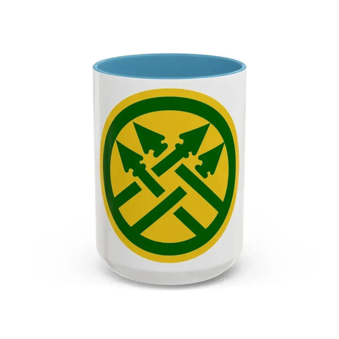 220th Military Police Brigade 2 (U.S. Army) Accent Coffee Mug 15oz Light Blue - Go Mug Yourself