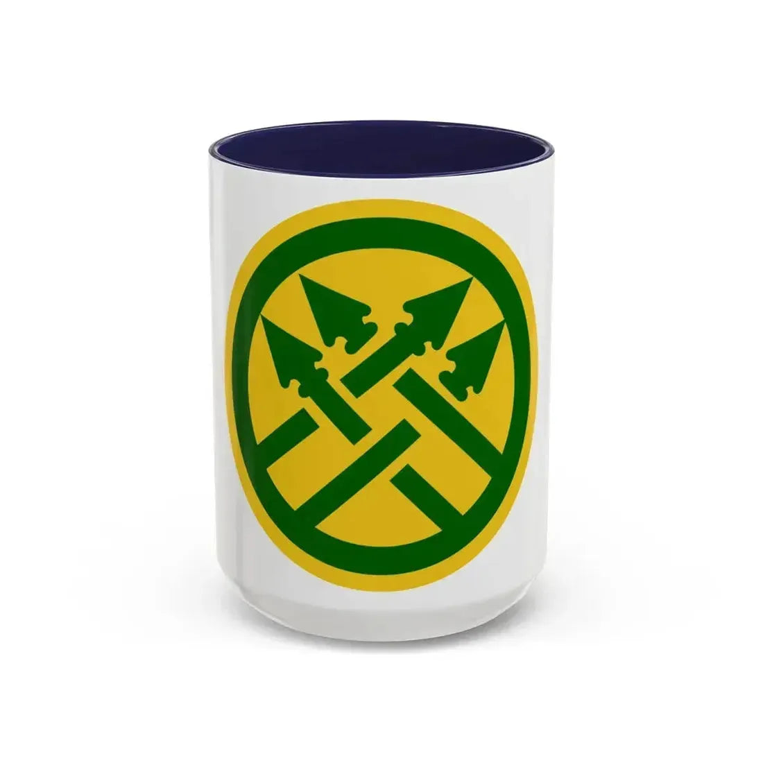 220th Military Police Brigade 2 (U.S. Army) Accent Coffee Mug 15oz Navy - Go Mug Yourself