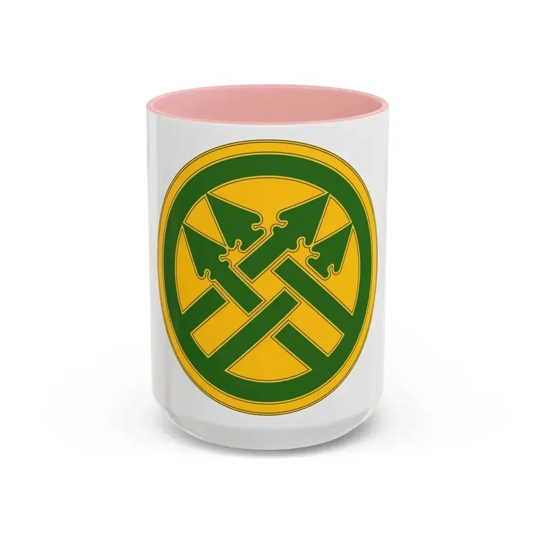 220th Military Police Brigade (U.S. Army) Accent Coffee Mug 15oz Pink - Go Mug Yourself