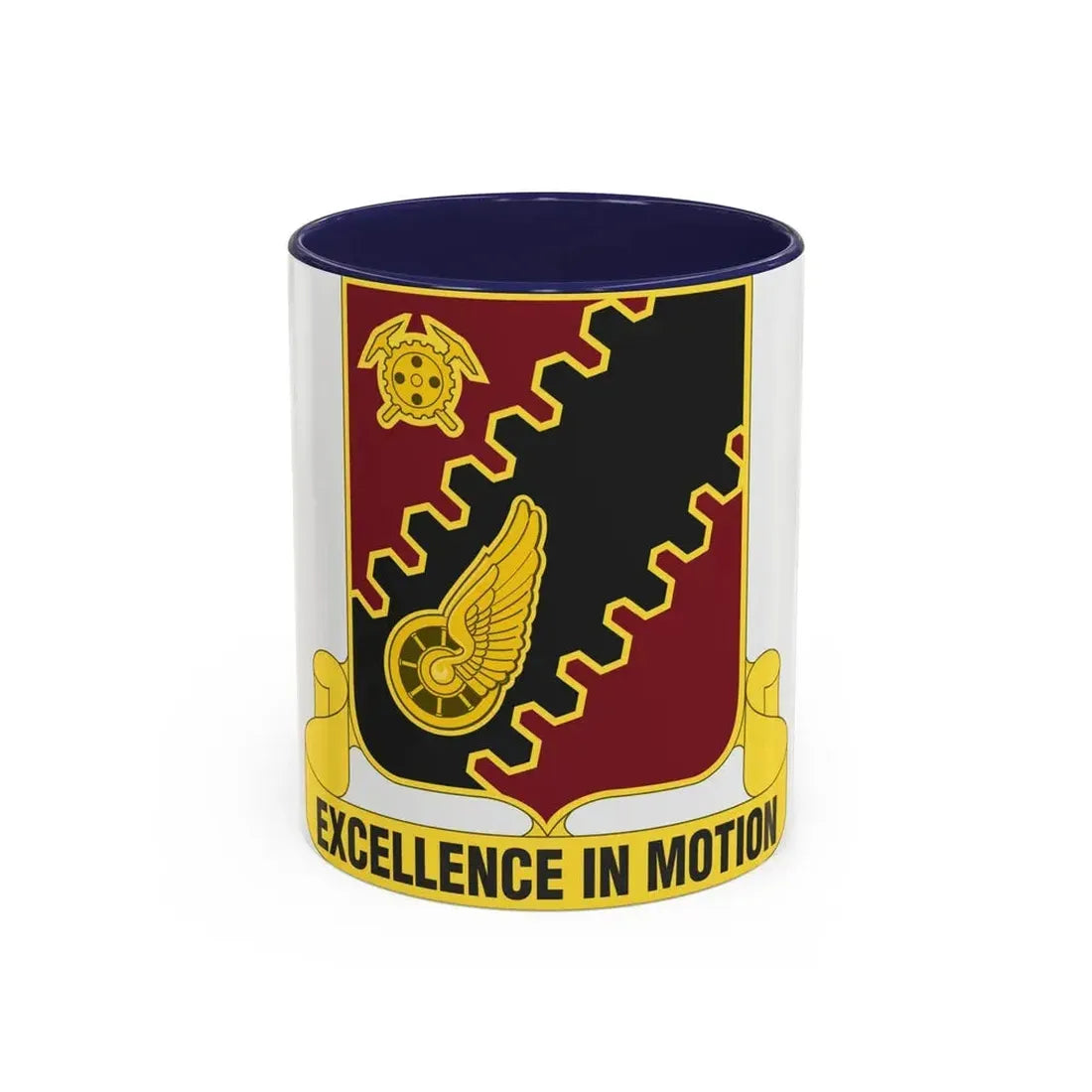 220th Transportation Battalion (U.S. Army) Accent Coffee Mug 11oz Navy - Go Mug Yourself