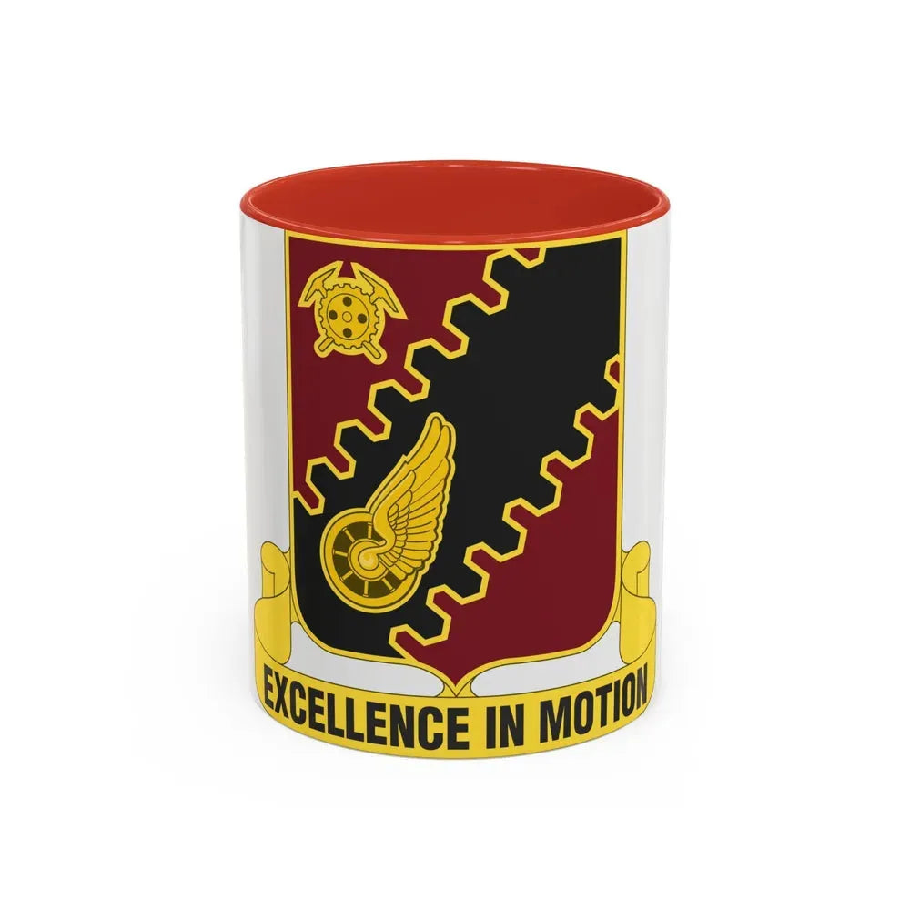 220th Transportation Battalion (U.S. Army) Accent Coffee Mug 11oz Red - Go Mug Yourself