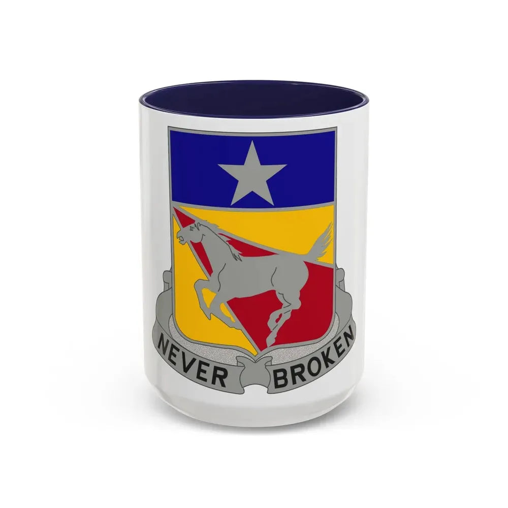 221 Cavalry Regiment (U.S. Army) Accent Coffee Mug 15oz Navy - Go Mug Yourself