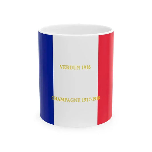 221e regiment dinfanterie-drapeau (France) White Coffee Mug 11oz - Go Mug Yourself