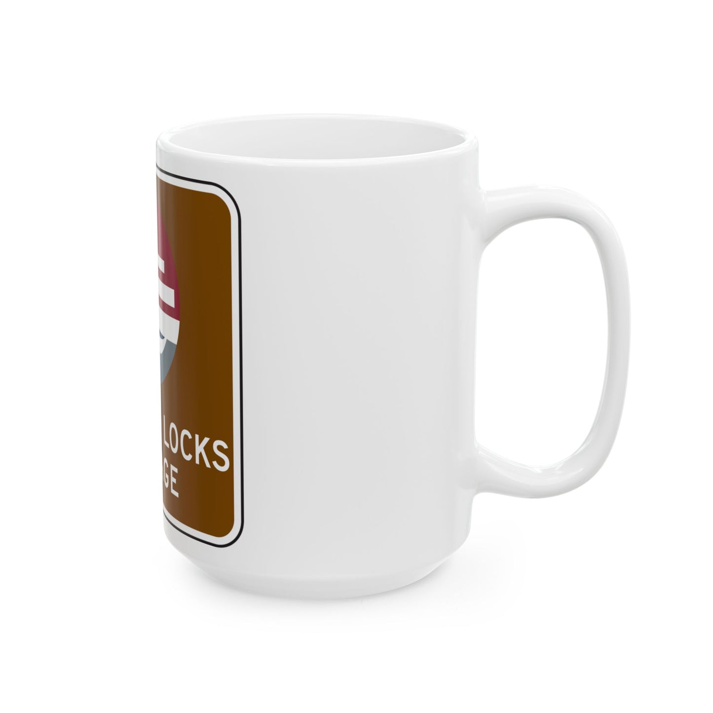 NYSDOT NYM18-3 (New York) (Road Sign) White Coffee Mug