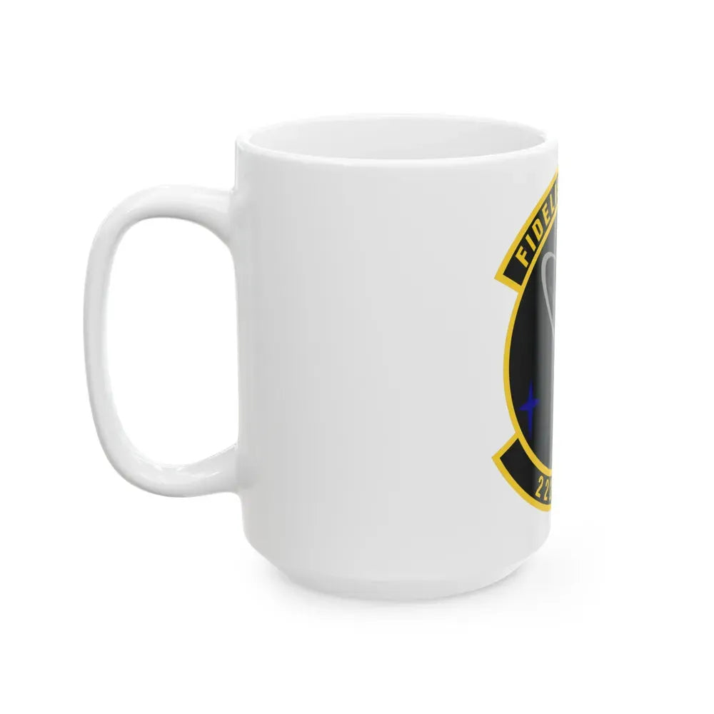 222d Command & Control Squadron (U.S. Air Force) White Coffee Mug - Go Mug Yourself