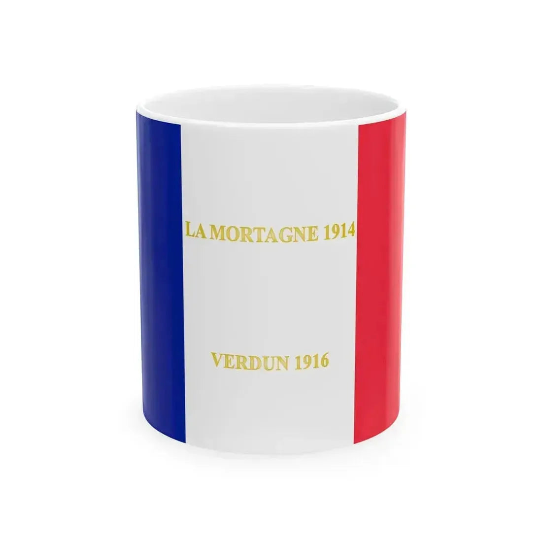 222e regiment dinfanterie-drapeau (France) White Coffee Mug 11oz - Go Mug Yourself