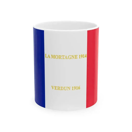 222e regiment dinfanterie-drapeau (France) White Coffee Mug 11oz - Go Mug Yourself
