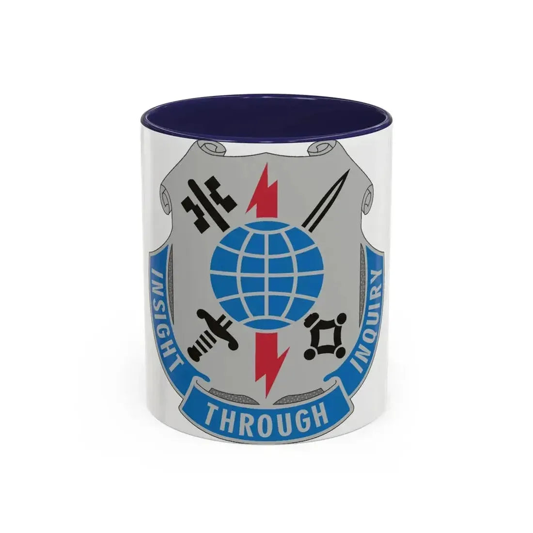 223 Military Intelligence Battalion (U.S. Army) Accent Coffee Mug 11oz Navy - Go Mug Yourself
