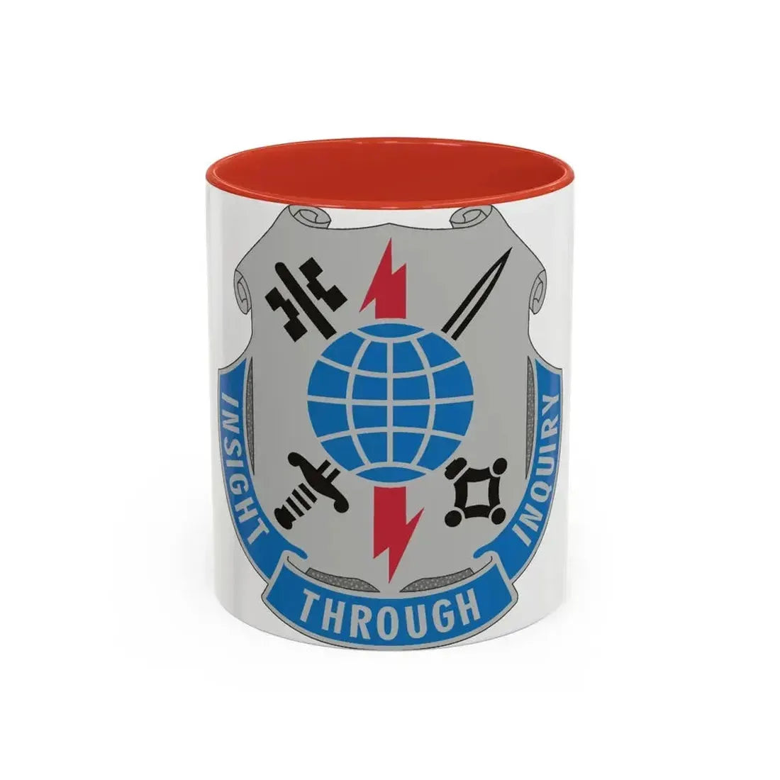 223 Military Intelligence Battalion (U.S. Army) Accent Coffee Mug 11oz Red - Go Mug Yourself
