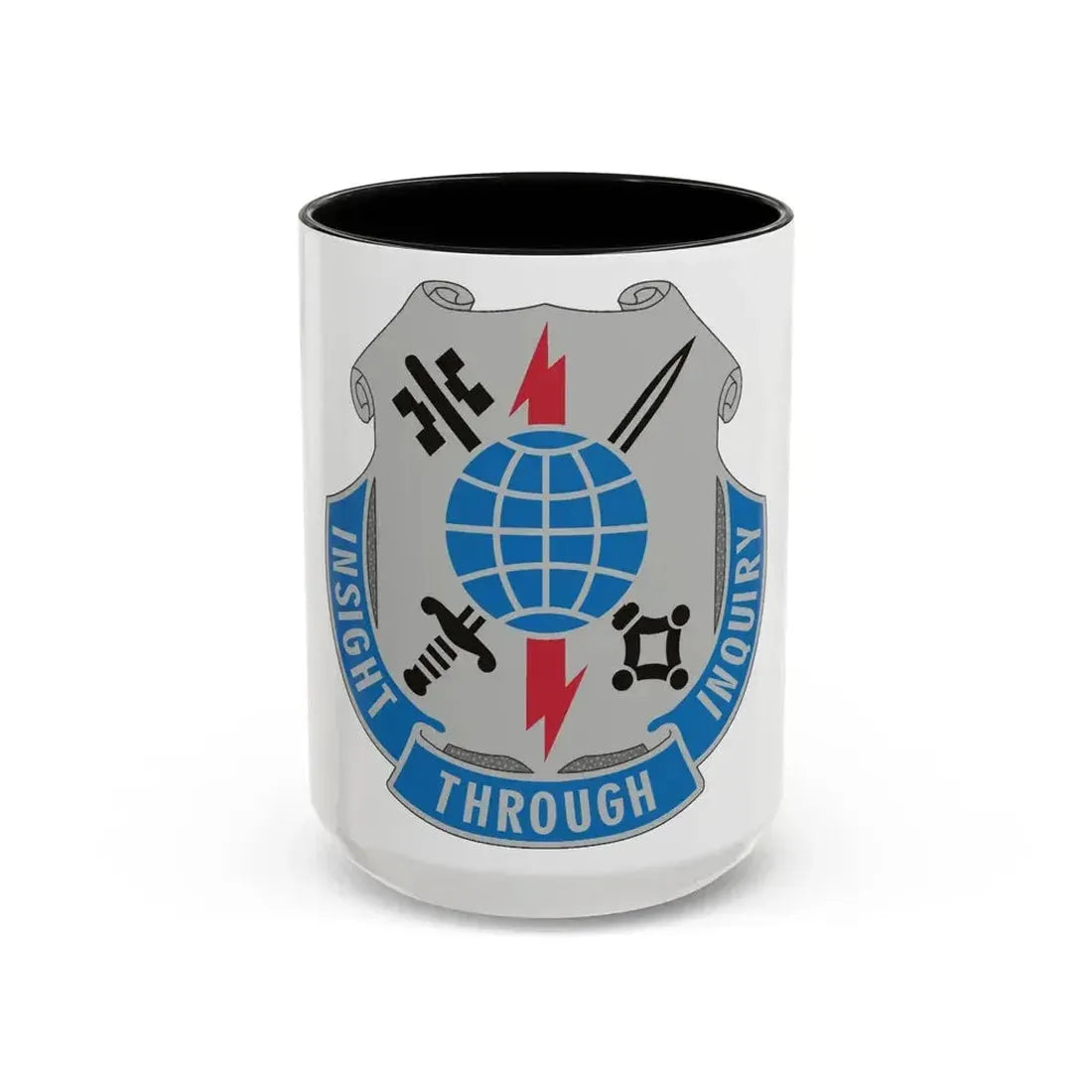 223 Military Intelligence Battalion (U.S. Army) Accent Coffee Mug 15oz Black - Go Mug Yourself