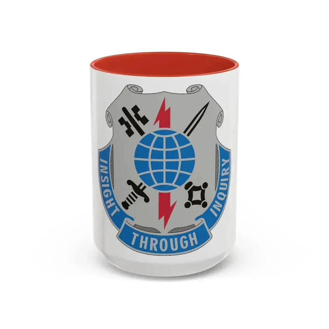 223 Military Intelligence Battalion (U.S. Army) Accent Coffee Mug 15oz Red - Go Mug Yourself
