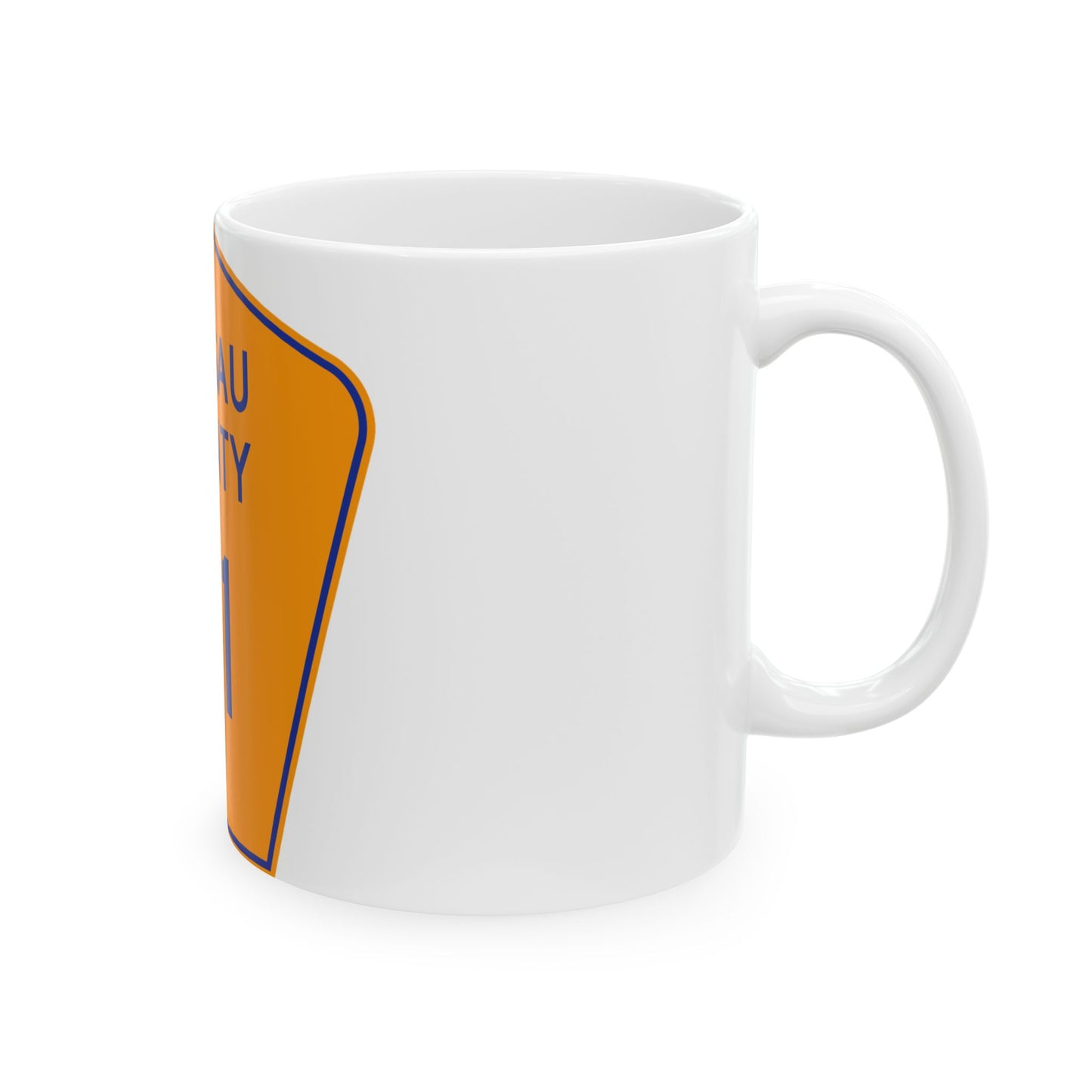 Nassau County 31 NY (New York) (Road Sign) White Coffee Mug