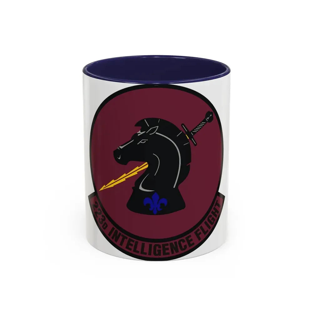 223d Intelligence Flight (U.S. Air Force) Accent Coffee Mug 11oz Navy - Go Mug Yourself
