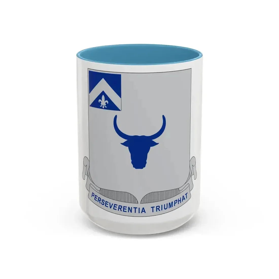 224 Armored Infantry Battalion (U.S. Army) Accent Coffee Mug 15oz Light Blue - Go Mug Yourself