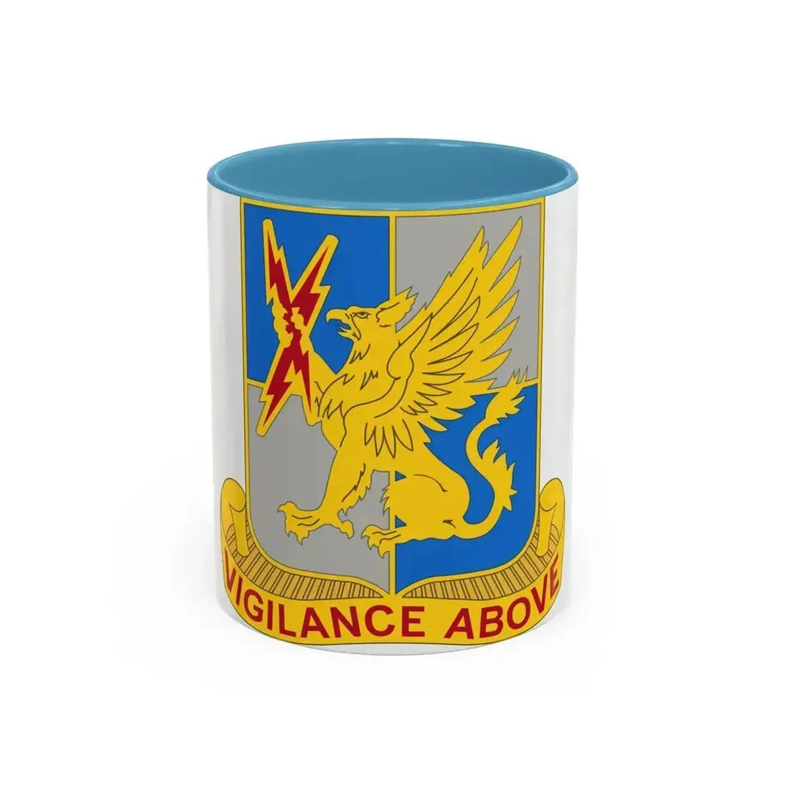 224 Military Intelligence Battalion (U.S. Army) Accent Coffee Mug 11oz Light Blue - Go Mug Yourself