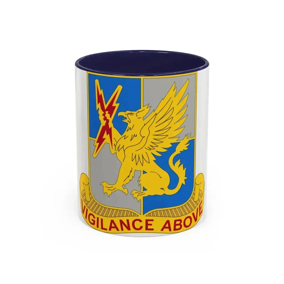224 Military Intelligence Battalion (U.S. Army) Accent Coffee Mug 11oz Navy - Go Mug Yourself
