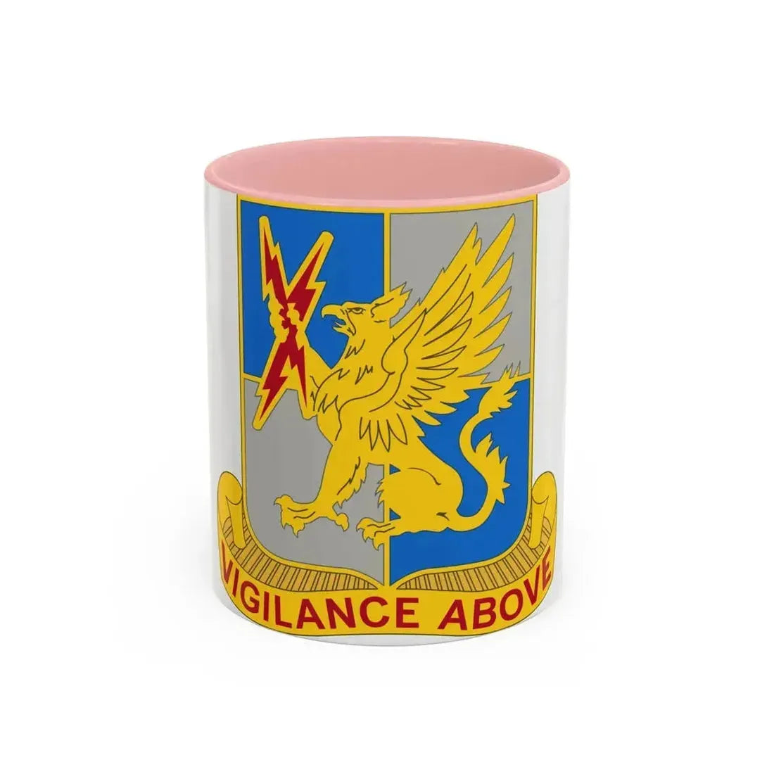 224 Military Intelligence Battalion (U.S. Army) Accent Coffee Mug 11oz Pink - Go Mug Yourself