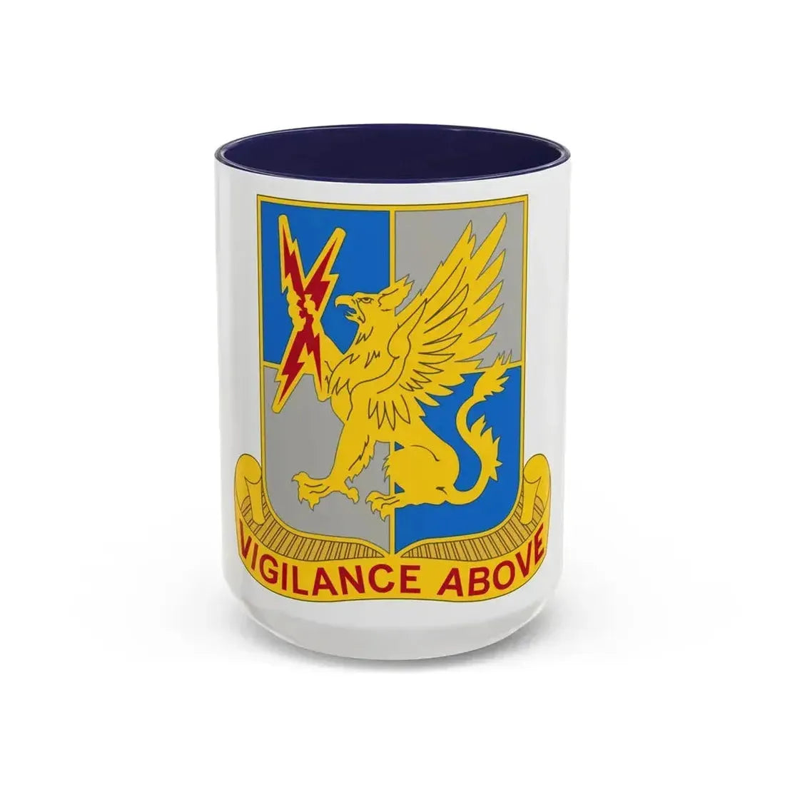 224 Military Intelligence Battalion (U.S. Army) Accent Coffee Mug 15oz Navy - Go Mug Yourself