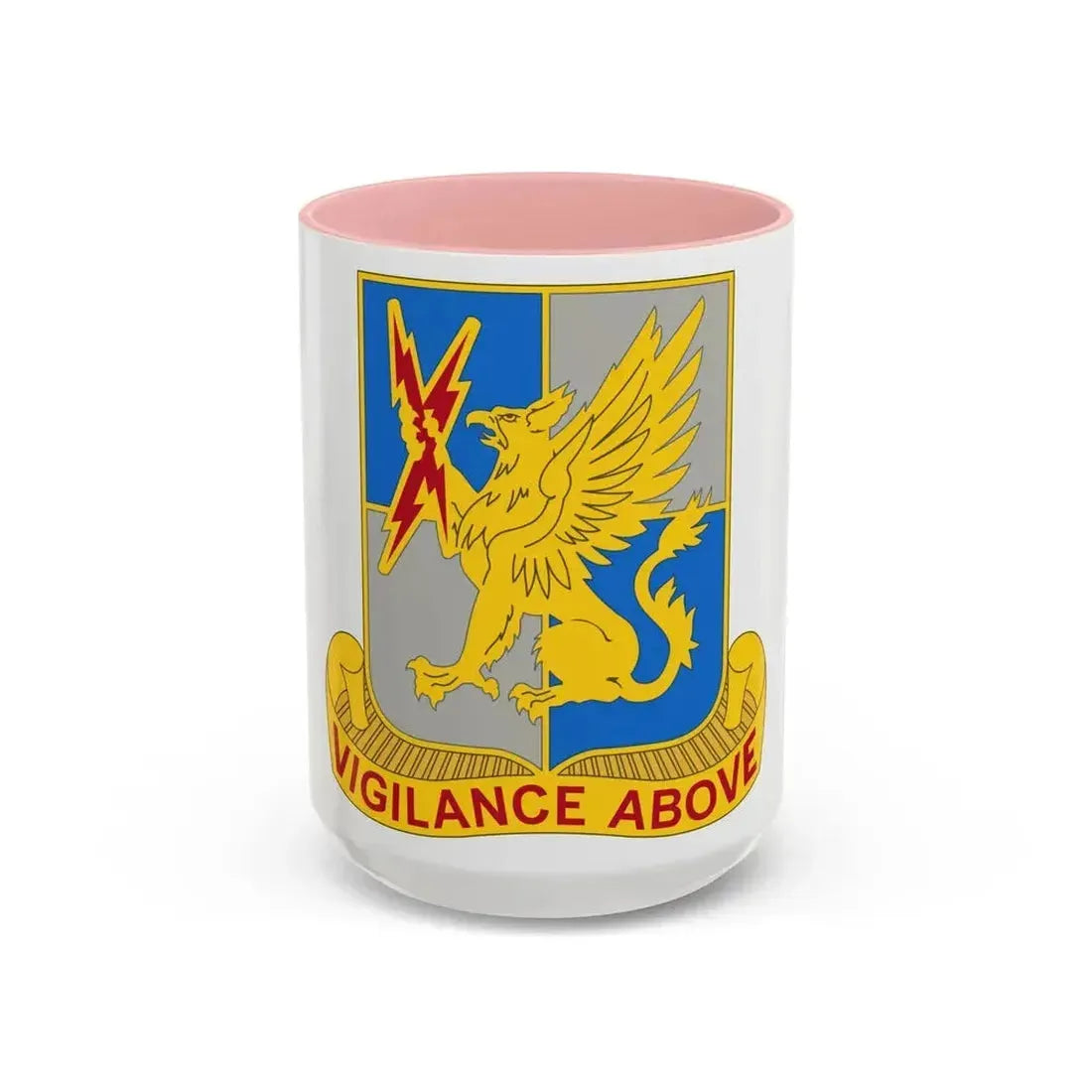 224 Military Intelligence Battalion (U.S. Army) Accent Coffee Mug 15oz Pink - Go Mug Yourself