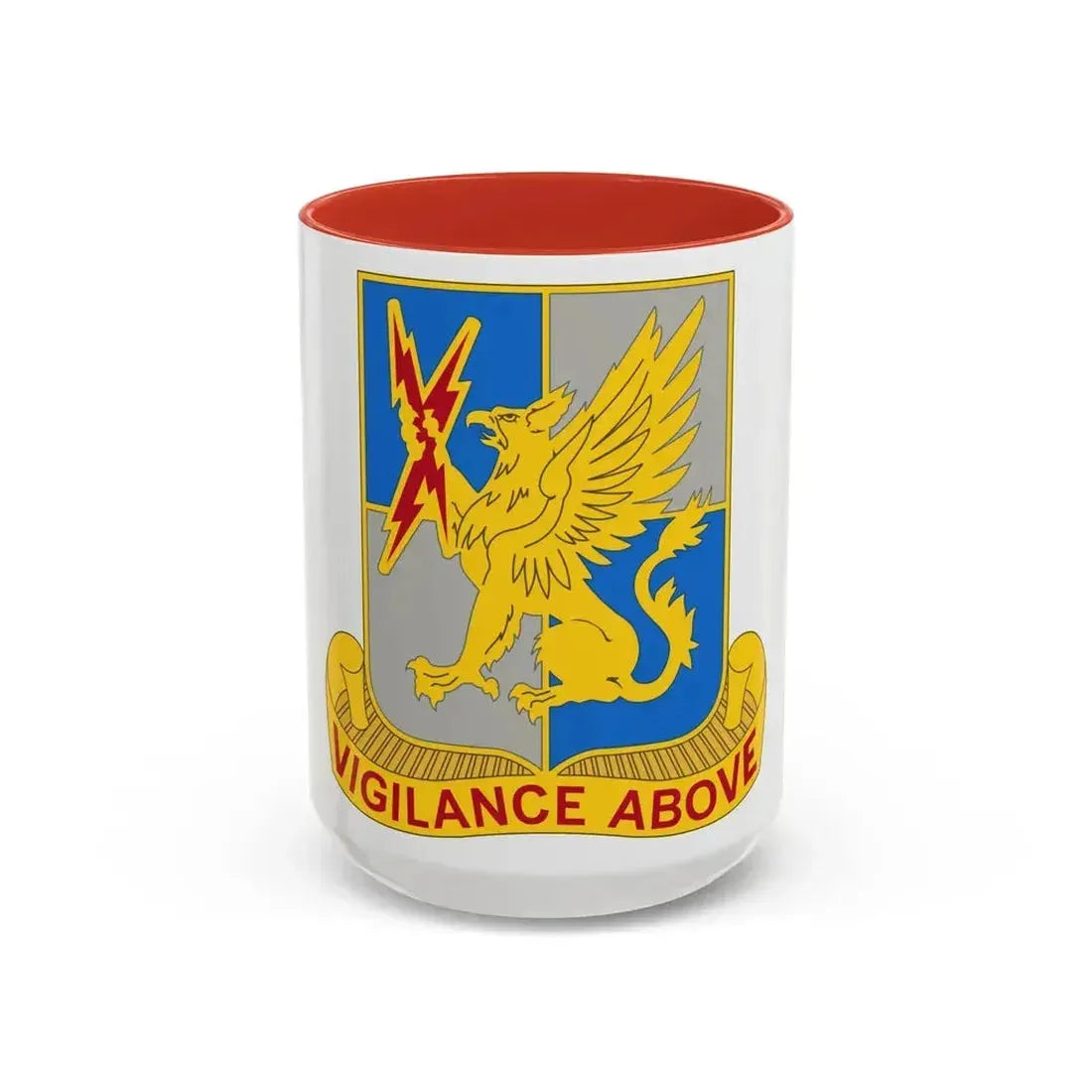 224 Military Intelligence Battalion (U.S. Army) Accent Coffee Mug 15oz Red - Go Mug Yourself