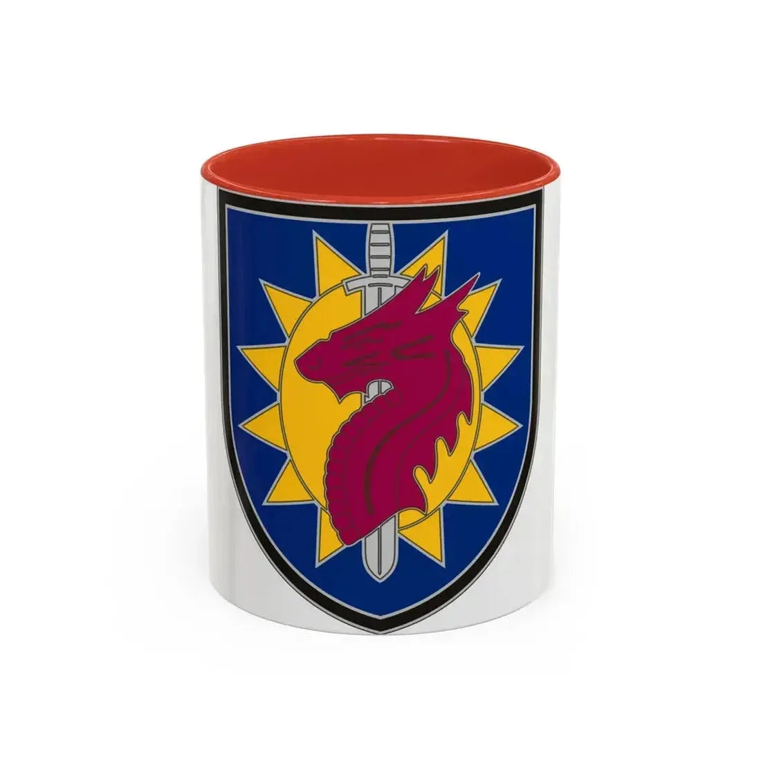 224 Sustainment Brigade 2 (U.S. Army) Accent Coffee Mug 11oz Red - Go Mug Yourself
