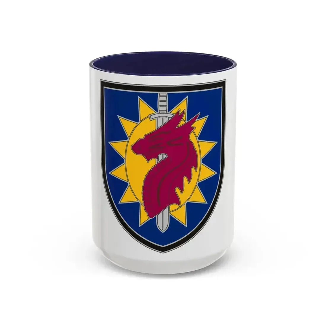 224 Sustainment Brigade 2 (U.S. Army) Accent Coffee Mug 15oz Navy - Go Mug Yourself