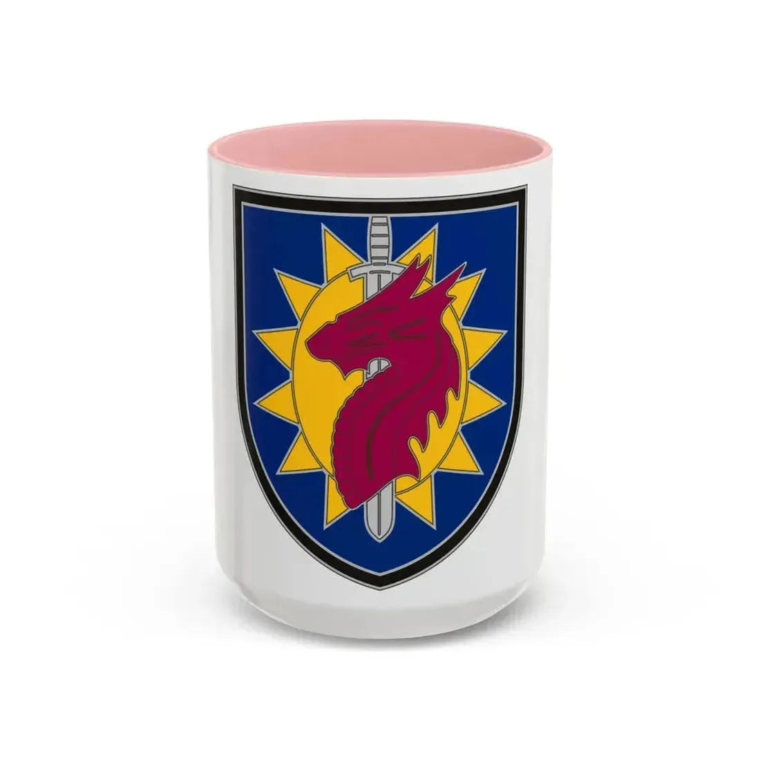 224 Sustainment Brigade 2 (U.S. Army) Accent Coffee Mug 15oz Pink - Go Mug Yourself