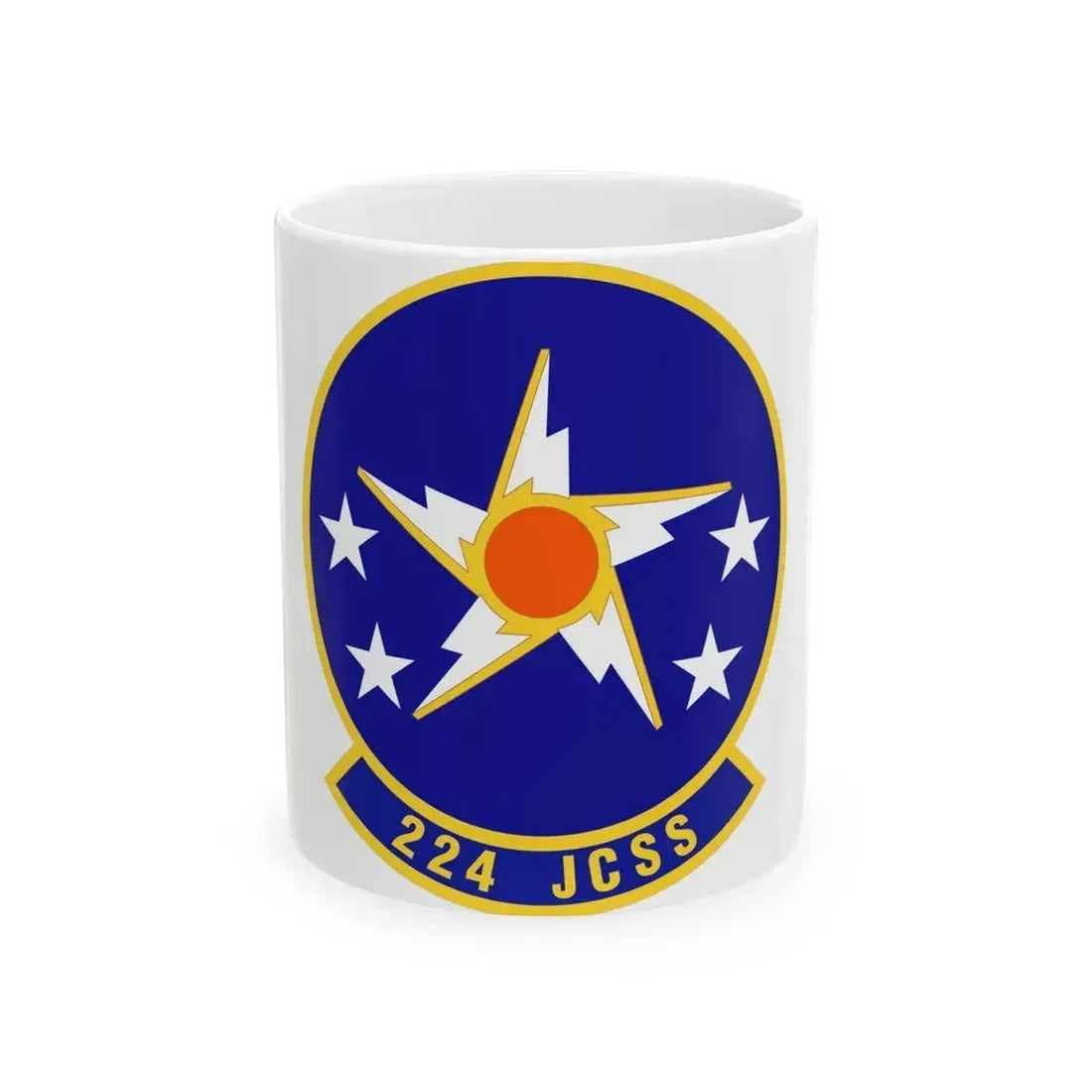 224th Joint Communications Support Squadron (U.S. Air Force) White Coffee Mug - Go Mug Yourself