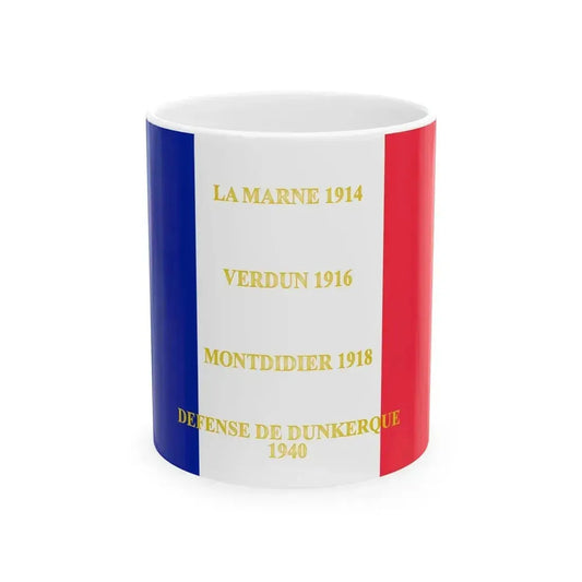 225e regiment dinfanterie-drapeau (France) White Coffee Mug 11oz - Go Mug Yourself