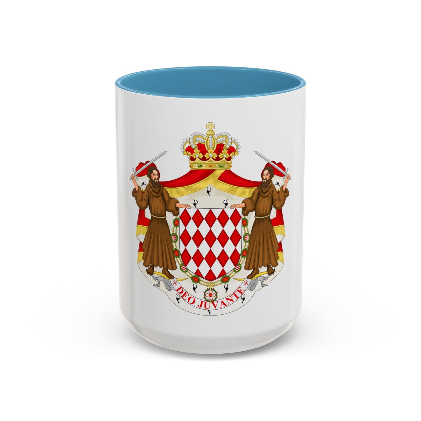 Great coat of arms of the house of Grimaldi - Accent Coffee Mug