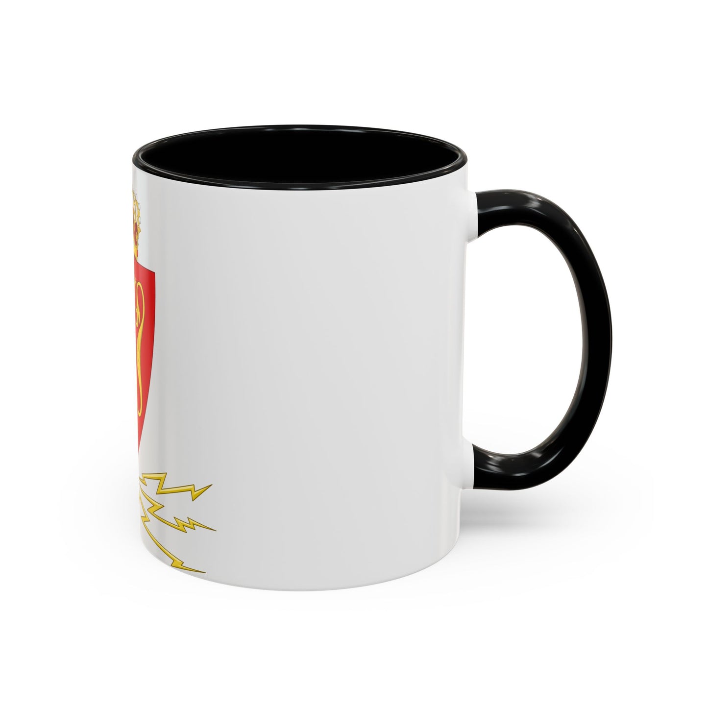Coat of arms of the Norwegian Telegraph Administration - Accent Coffee Mug