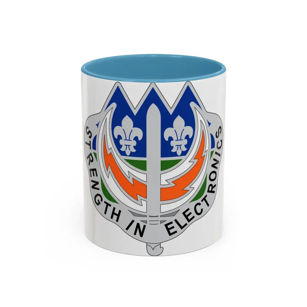 228 Signal Brigade 2 (U.S. Army) Accent Coffee Mug 11oz Light Blue - Go Mug Yourself