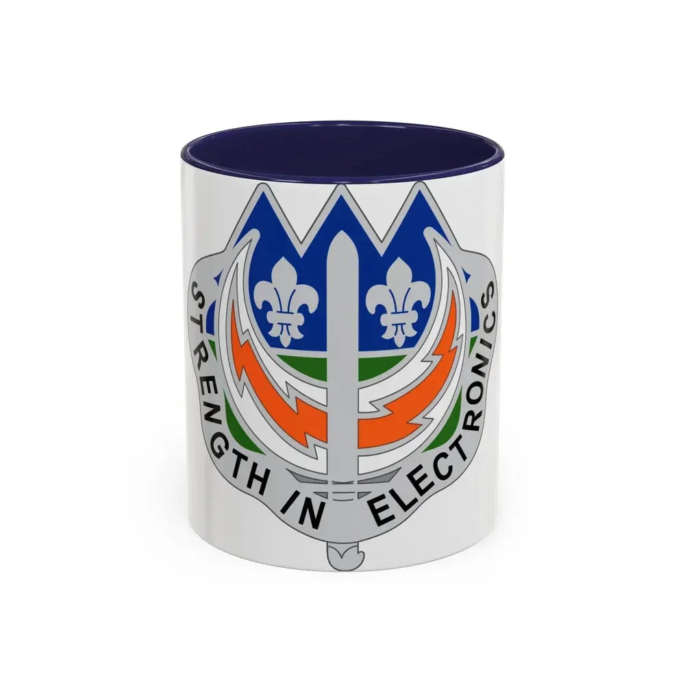 228 Signal Brigade 2 (U.S. Army) Accent Coffee Mug 11oz Navy - Go Mug Yourself