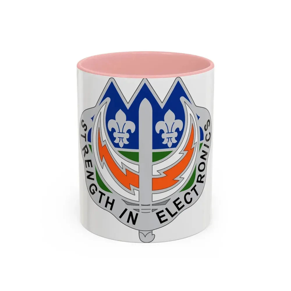 228 Signal Brigade 2 (U.S. Army) Accent Coffee Mug 11oz Pink - Go Mug Yourself
