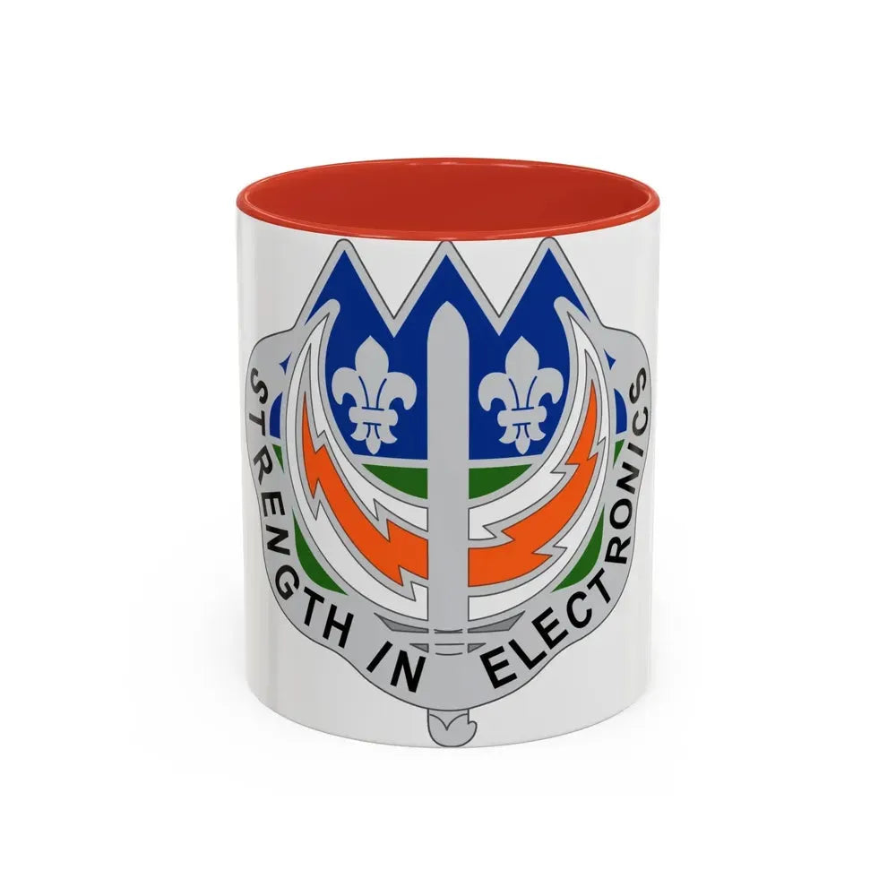 228 Signal Brigade 2 (U.S. Army) Accent Coffee Mug 11oz Red - Go Mug Yourself