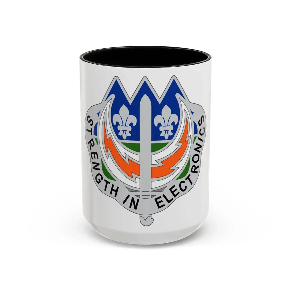 228 Signal Brigade 2 (U.S. Army) Accent Coffee Mug 15oz Black - Go Mug Yourself