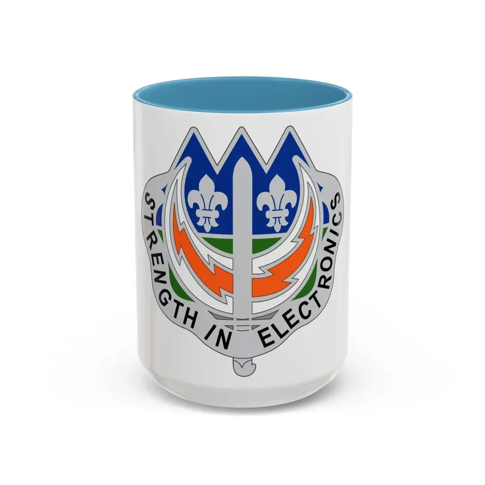 228 Signal Brigade 2 (U.S. Army) Accent Coffee Mug 15oz Light Blue - Go Mug Yourself