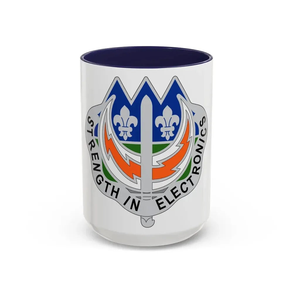 228 Signal Brigade 2 (U.S. Army) Accent Coffee Mug 15oz Navy - Go Mug Yourself