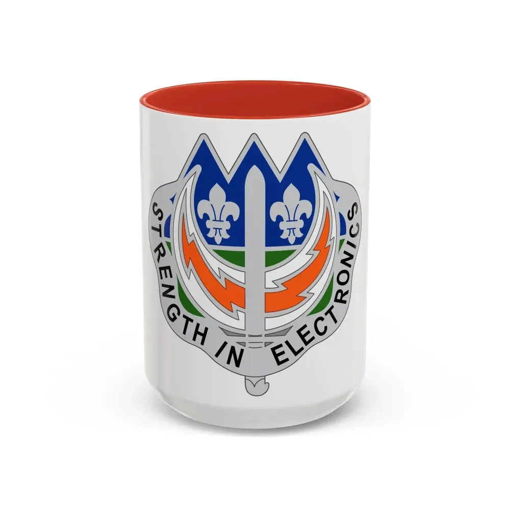 228 Signal Brigade 2 (U.S. Army) Accent Coffee Mug 15oz Red - Go Mug Yourself