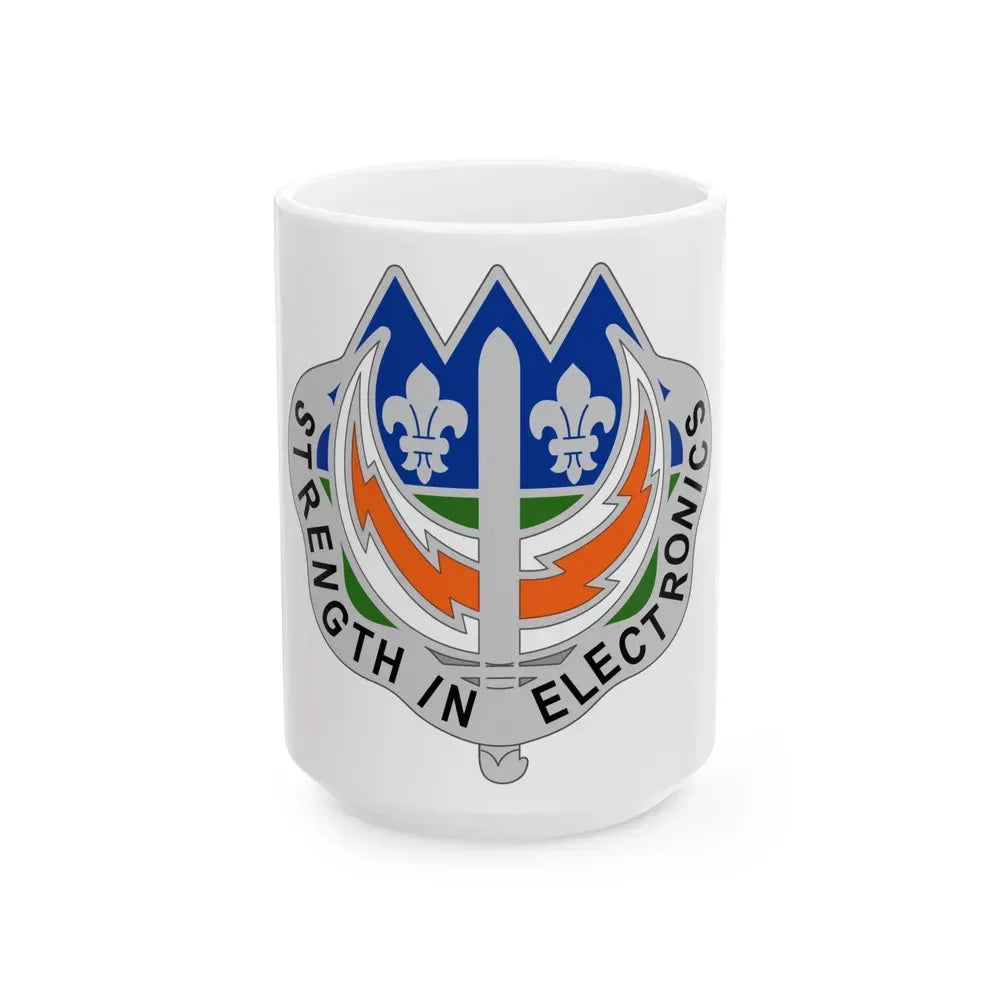 228 Signal Brigade 2 (U.S. Army) White Coffee Mug 15oz - Go Mug Yourself