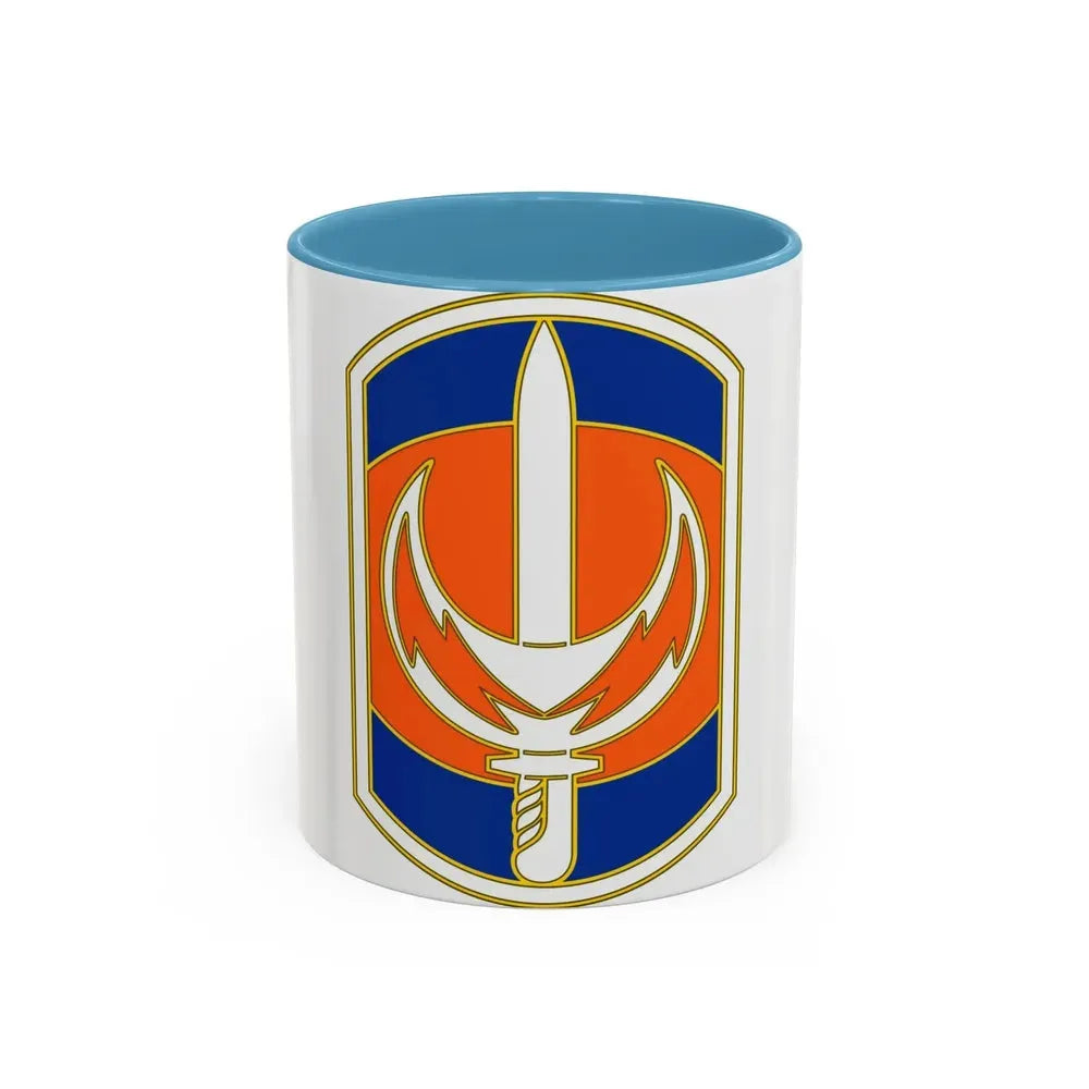 228 Signal Brigade 3 (U.S. Army) Accent Coffee Mug 11oz Light Blue - Go Mug Yourself