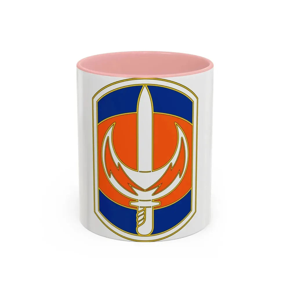 228 Signal Brigade 3 (U.S. Army) Accent Coffee Mug 11oz Pink - Go Mug Yourself