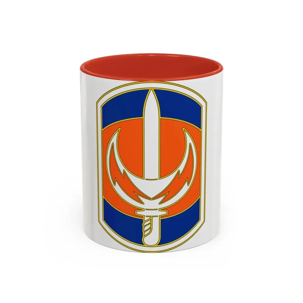 228 Signal Brigade 3 (U.S. Army) Accent Coffee Mug 11oz Red - Go Mug Yourself