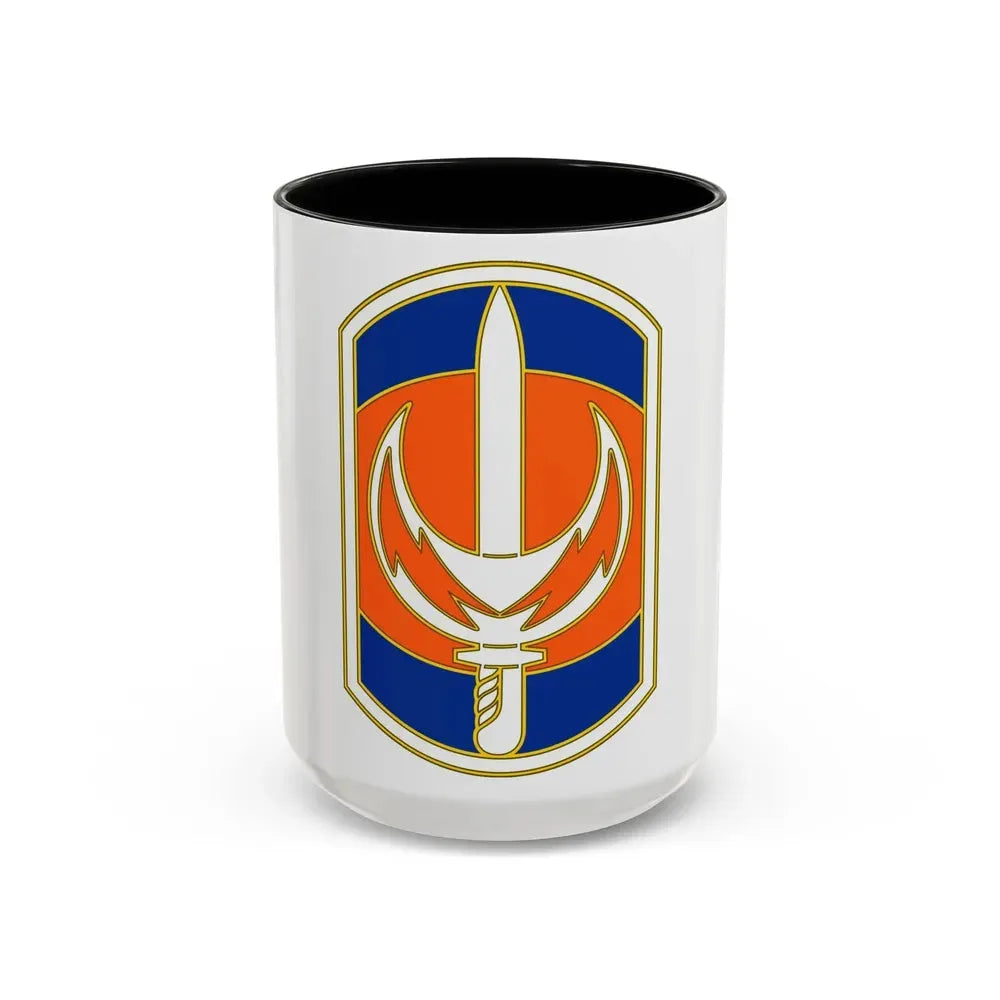 228 Signal Brigade 3 (U.S. Army) Accent Coffee Mug 15oz Black - Go Mug Yourself
